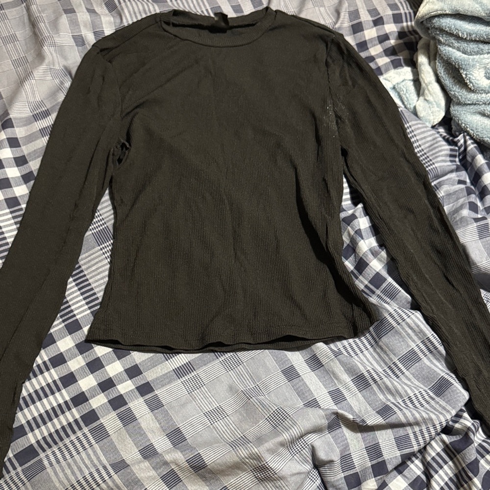 Classic Black Long Sleeve Top